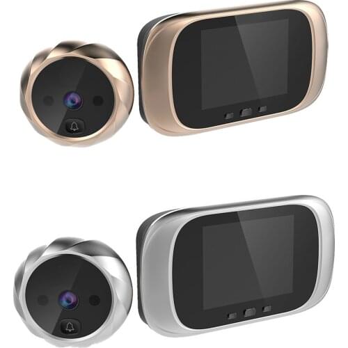 2.8 Inch Smart Digital Doorbell Camera 90 Degree Door Eye Doorbell Electronic Peephole Door Camera Viewer Outdoor Door Bell New