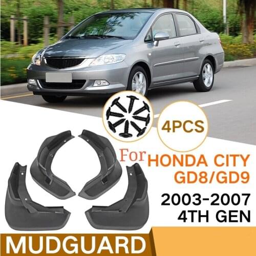 Automobile Mudguard For Honda City GD8/GD9 2003-2007 4th Gen High Quality Mudguard Anti-splash Mudguard Anti-fouling