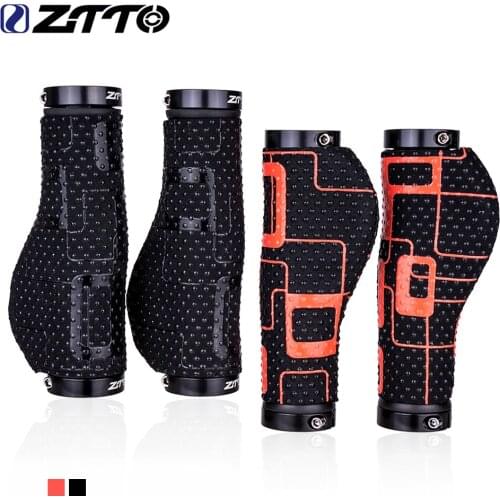 ZTTO Mountain Bike MTB Bicycle Ergonomics Grips Mosaic Road Cycling Comfortable Massage Raised Dots Aluminum Alloy Clamp Ring