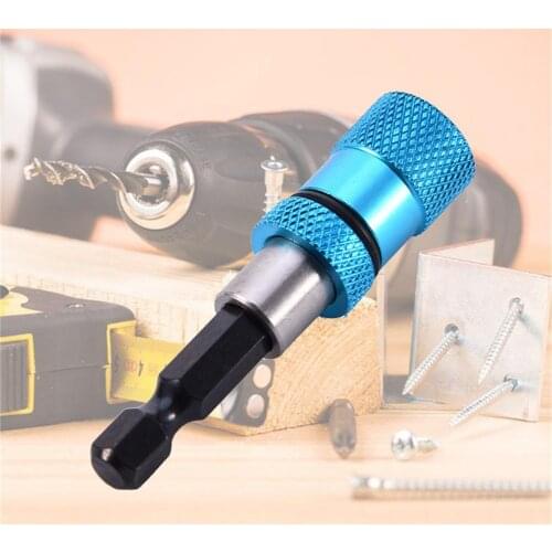 1PC Mini Hex Shank Drywall Screw Bit Holder Drill Screw Tool 1/4" Shank Handle Tool Blue Color J3
