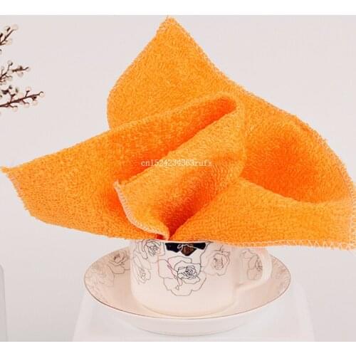 100pcs Kitchen Gadgets Washing Towel Dish Cloth Cleaning Cloths Durable Cleaning Wiping Rags 18*23cm Wholesale
