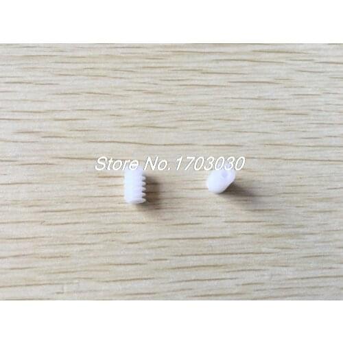 30 Pcs 2mm x 6mm x 9mm Plastic Worm Gear for DIY Toy Motor Reduction Box