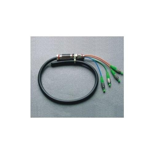4 core waterproof pigtail quad outdoor waterproof fiber optic jumper fc apc sc apc pigtail