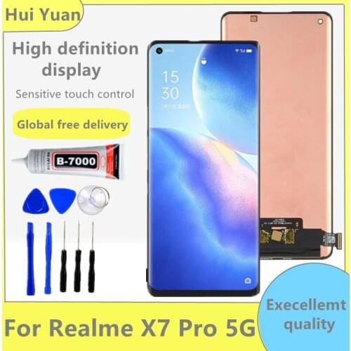 AMOLED 6.5" For Realme X7 Pro 5G RMX2121 RMX2111 LCD Display Touch Screen Digiziter Assembly