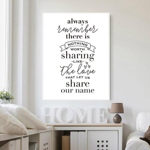 Avett Brothers Lyric Love Quote Canvas Print Black White Poster Inspirational Quotes Minimalist Wall Art Painting Picture Dcor