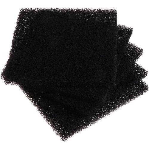 5Pcs Universal Black Activated Carbon Foam Sponge Air Filter Impregnated Sheet Pad D08D