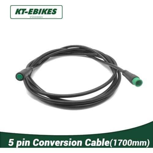 KT Julet Cable Ebik 5 Pin Conversion Convert Line Waterproof Extension Cable Wire for Throttle Display Ebrake Light