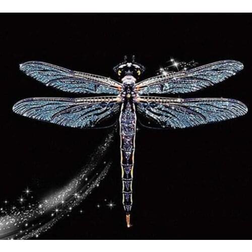 Night Dragonfly Animal 50x65 60x75cm Digital Painting By Numbers Modern Wall Art Canvas Painting Unique Gift Home Decor 40x50cm