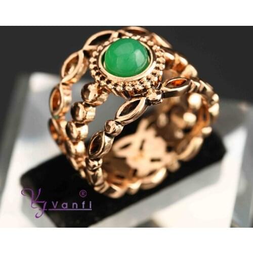 Antique Gold Rings for Women Vintage Fine Jewelry Black Red Blue Resin Stone Strass Bohemian Turkish Ring Ethnic Fashion Gift