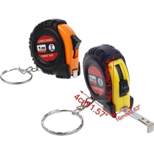 Ruler Tape Measure Mini Portable Pull Ruler Keychain Retractable Ruler Heart-shaped Tape Measure 1m