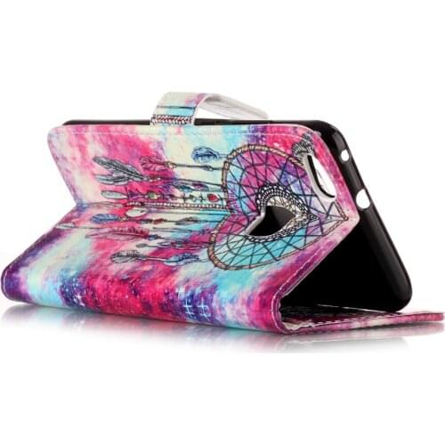 Go2linK Magnetic Marble Texture Leather Wallet Flip Phone Case Folio Stand Cover Holster for Hauwei P10 Plus Lite w/ Card Slot