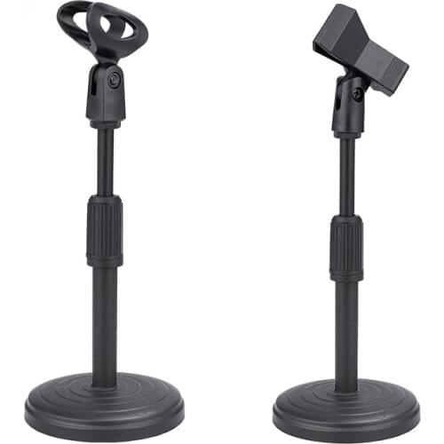 Mini Foldable Desk Microphone Stand Adjustable Microphone Bracket Support Mount Holder Mic Microphone Bracket Support