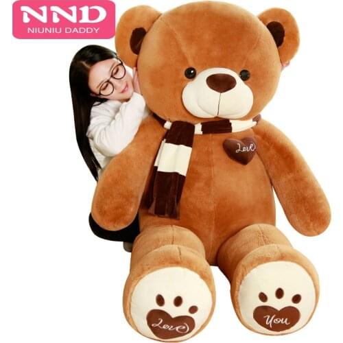 Niuniu Daddy giant unstuffed teddy bearskin soft big plush toy skin Large Hug Bears Christmas Gifts For kids 60CM to 200CM