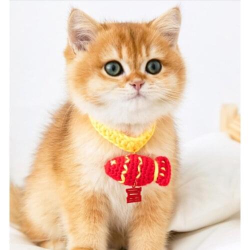 Cat Dog Flower Collar Cute Dress Up Wool Knitting Collar Handmade Collar Flower Collar