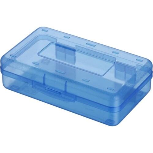 Plastic Translucent Pencil Box for Kids,Capacity Pencil Cases with Snap Tight Lid,Organizer for Pens Pencils