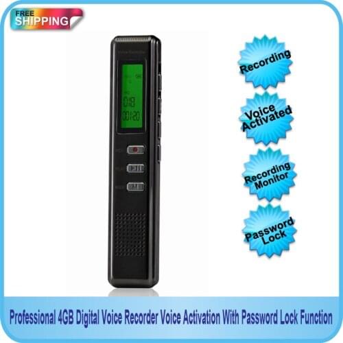 Hnsat Professional 4GB Voice Activated Digital Voice recorder Pen with Password Lock Function Free shipping