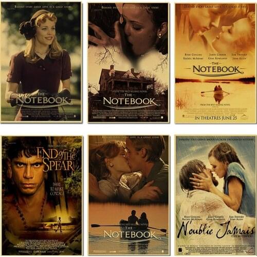 ROMANTIC MOVIE The notebook Retro Poster Vintage poster Wall Decor For Home Bar Cafe Personalised Room Decoration