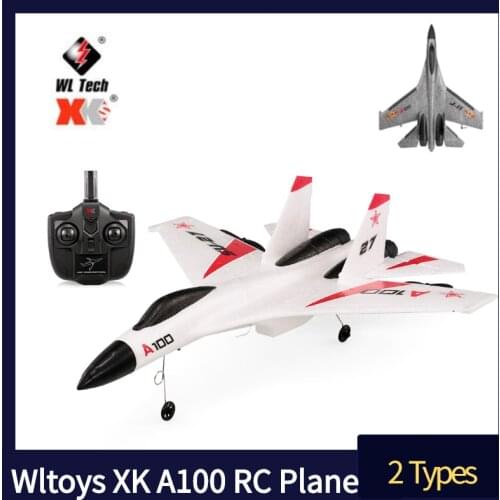 Wltoys XK A100 RC Plane 2.4G 340mm 3CH Airplane Fixed Wing Planes Outdoor RC Toys Flying Remote Control Plane Children Gift
