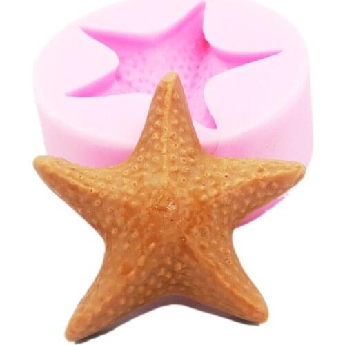 Starfish Silicone Soap mold silicone 3D Animal Molds handmade mould DIY Craft molds S631