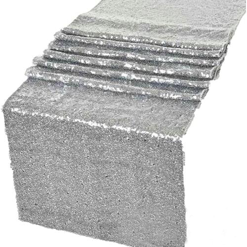 Sequin Tablecloth Table Runner Tableware Celebr Baby Shower Party Catering wedding birthday Halloween