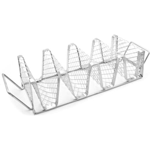 Stainless Steel Taco Rack Holder Pancake Taco Mexican Food Rack Kitchen Tools Drain Tray Salsa Cup Kitchen Tools