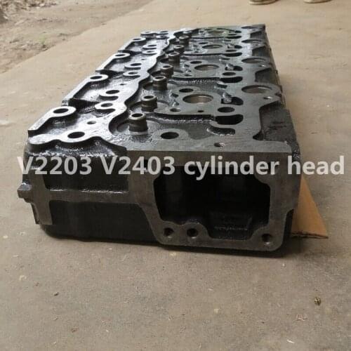 Factory Pirce Iron Cast Auto Engine Parts V2203 V2403 cylinder head for Kubota