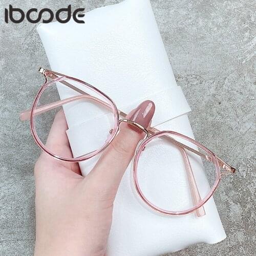 Iboode Finished Myopia Glasses Women Cat Eye Metal Frame Student Nearsighted Eyeglasses Eyewear Diopter -1.0 2.0 2.5 3.0 3.5 New