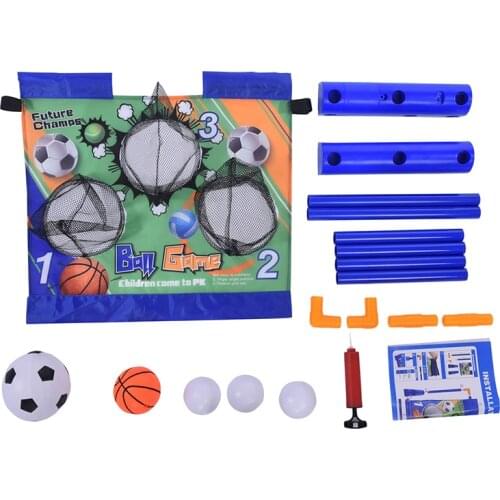 1 Set Best Gift Electric Soccer Goal Net Set With Pump Basketball Indoor Outdoor Toy For Kids