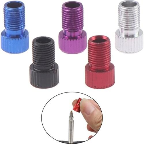 4PCS Aluminum Alloy Bike Valve Adapter Caps Bicycle Air Nozzle Road Adapters Road Racing Bike Inner Tube Tools