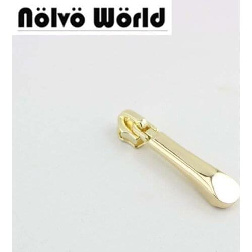 50sets/lot 5# 3colors 53*10mm Metal teeth Nylon teeth zipper head plus zipper puller slider metal for bags,garments fabric