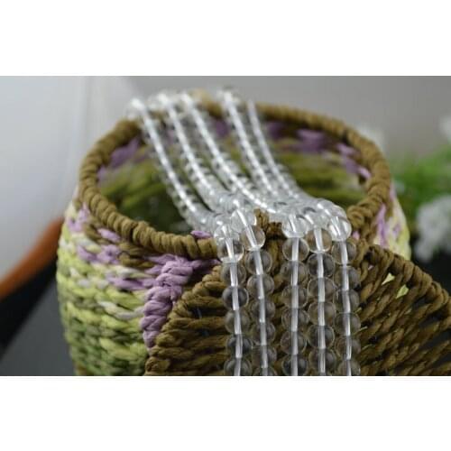 6 mm Transparency Glass Crystal round beads For necklaces and bracelets making 10pc/lot