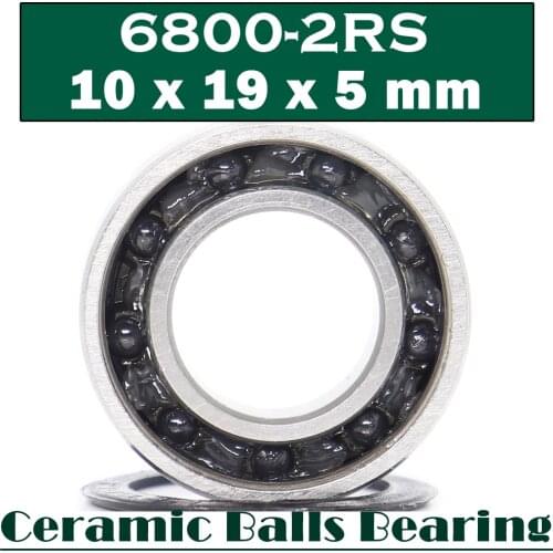 6800 Hybrid Ceramic Bearing 10x19x5 mm ABEC-1 ( 1 PC ) Bicycle Bottom Brackets & Spares 6800RS Si3N4 Ball Bearings