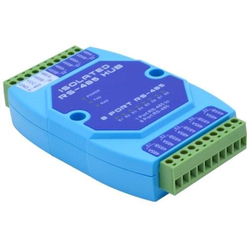8-port 485 hub 8-way RS485 distributor 485 sharer industrial grade photoelectric isolation repeater