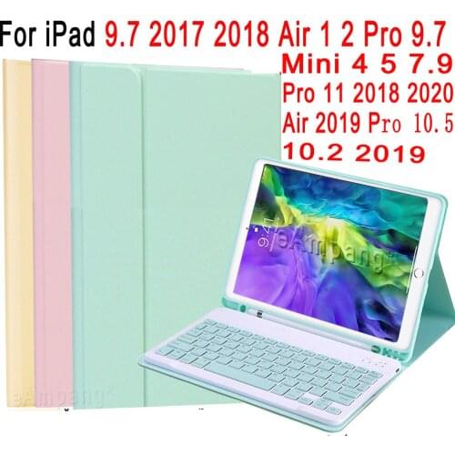 Keyboard Case For iPad Mini 4 5 2019 9.7 2017 2018 5th 6th Air 1 2 3 2019 3rd Pro 10.5 11 2018 2020 10.2 7th 8th Gen Tablet