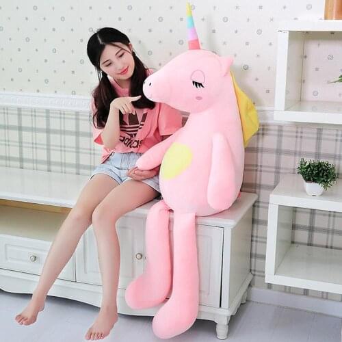 Giant Unicorn plush toys cute rainbow horse soft doll large stuffed animal soft toys for children gift for girlfriend