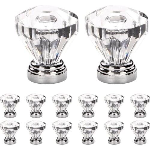 Diamond Shape Crystal Acrylic Door Cabinet Knobs And Handles Knobs Drawer Pull Kitchen Cabinet Door Wardrobe Handles Hardware