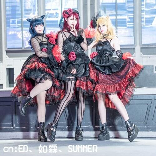 Game Love Live!Sunshine Aqours Unit live adventure Demon Kiss Tsushima Yoshiko Sakurauchi Riko Ohara Mari Cosplay Costumes
