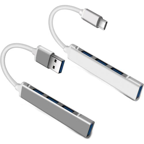 USB 3.0 Type-C Hub To 1 USB 3.0 With 3 USB 2.0 4 Port Splitter Adapter OTG For Xiaomi MacBook Huawei PC Computer Tablet Desktops