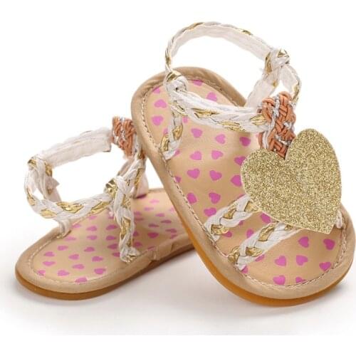 2020 Children Summer Clogs 0-18M Newborn Infant Baby Girl Princess Weave Sandals Sneakers Toddler Soft Crib Walkers Shoes