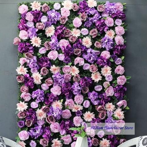 Lavender Blush Flower Board Artificial Flower Plant 3d Wall Background Wedding Photos For Online Celebrity Photography