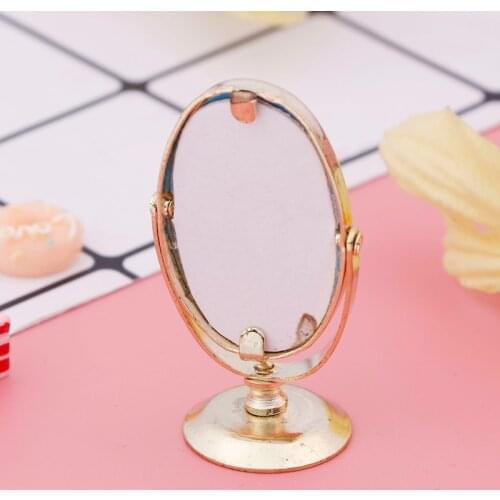 Furniture European Frame Mirror Doll House Miniatures 1:12 Scale Accessories Plastic Mirror Ingbaby Dollhouse Miniature