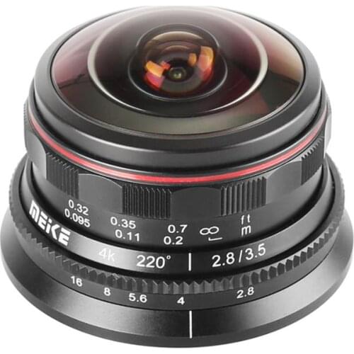Meike 3.5mm f2.8 manual wide angle fisheye lens for Olympus Panasonic Lumix M4/3 GH5 G7 G9 G80 OMD EM1 II EM5 EM10 mark II III