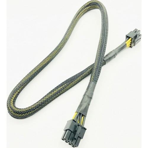 High Quality Black Sleeved CPU 8PIN 4+4PIN Modular Power Supply Cables 8Pin to 8Pin Power Cable for OCZ ZT/Great Wall 63CM 16AWG