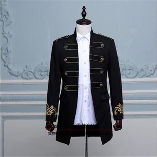 S-XXL!!! 2018 Male costume groom wedding dress male welcome wedding dress set The singers clothing