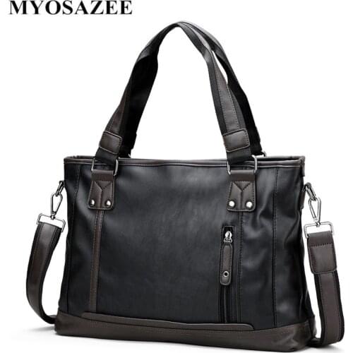 MYOSAZEE Men's Leather Bags