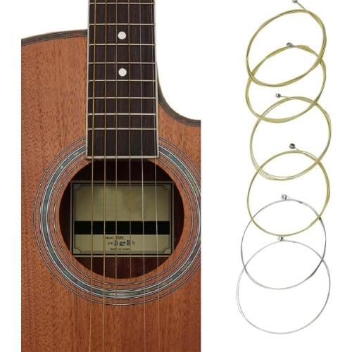 A600 6Pcs Brass Strings Set Classical Acoustic Guitar Strings Instrument Accessories For Acoustic Folk Guitar Classic Guitar