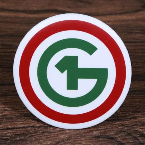 O1G Brooch Pin Hungary Badge 5.8CM Colorful Model