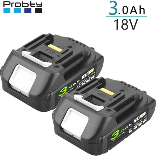 Rechargeable 18V 3000Ah Lithium Battery For Makita BL1830 BL1815 BL1860 BL1840 194205-3 Power Tools Battery