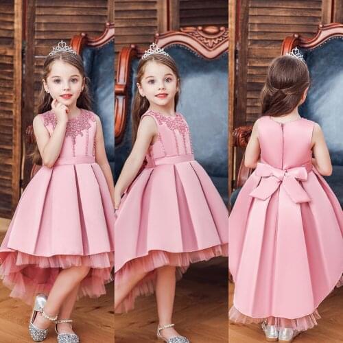Flower Girls Dress For Wedding and Party Dress 2021 Summer Elegant Children Girls Princess Dress Kids Dresses For Girls Costume