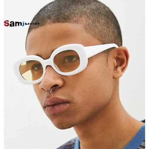 Samjune New Arrival Summer Sunglasses Mens Womens Oval Shape Fashion Retro Sun Glasses Ladies Outdoor Traveling Eyewear Glasses